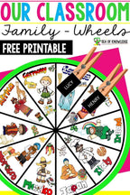 Classroom spinner to pick a country for reports - Images by DJ Inkers