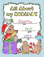 All About My Holiday - Printable Keepsake Journal for Kids and Christmas