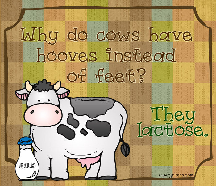 cow joke and terrific font by DJ Inkers