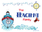 Sail Away Clip Art for Cruises and Beach Vacations