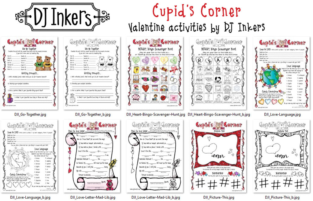 Cupid's Corner - Valentine Activity Kit for Kids