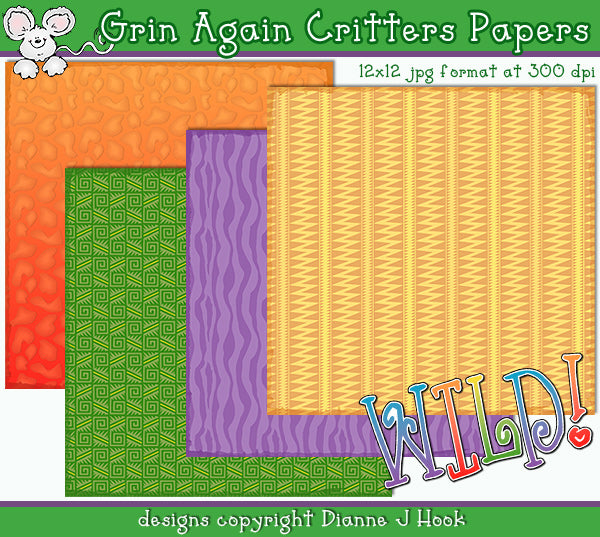 Grins and Critters - Animal Clip Art Download