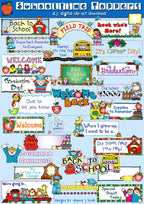 School Time Toppers Clip Art Download