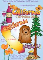 USA Clip Art Kid Doodles - 50 Nifty State Symbols Collection