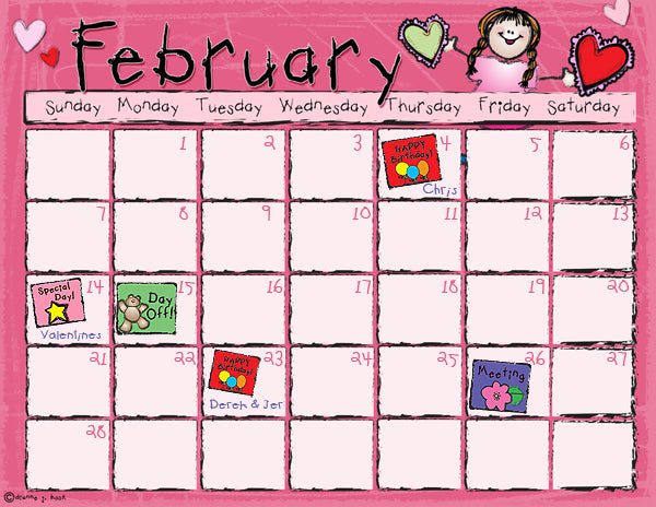 Crayon Calendars - 12 Month Printable Bundle