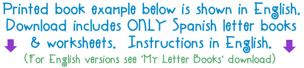 Mis Libros De Letras - Spanish Letter Books Download