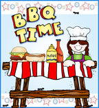 July Doodlers Summer Fun Clip Art