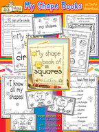 Help kids learn basic shapes with these darling printable books by DJ Inkers