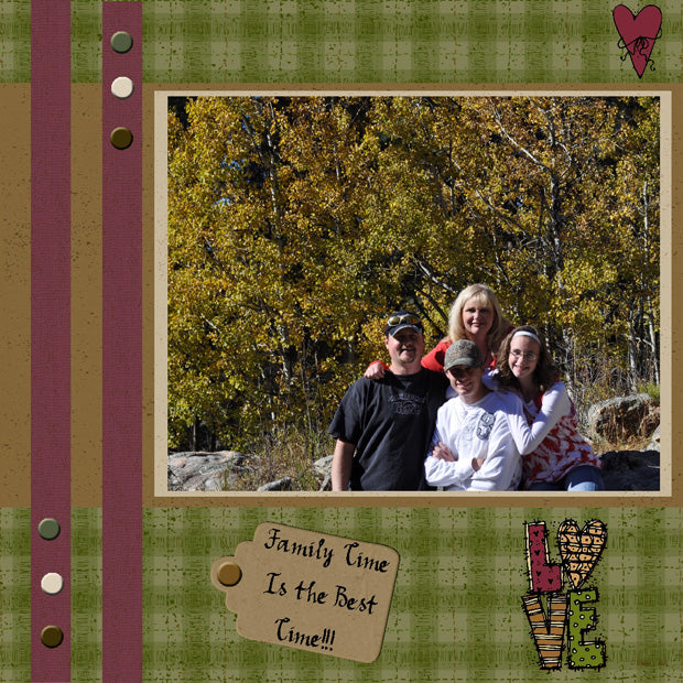 Cozy Cabin Clip Art & Digital Scrapbooking Download