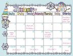 January Whimzee Winter Clip Art, Borders and Backgrounds