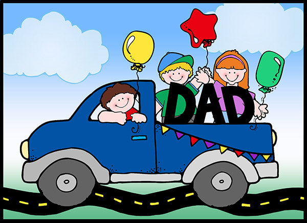 Father's Day Card, Border & Gift Tag Printables