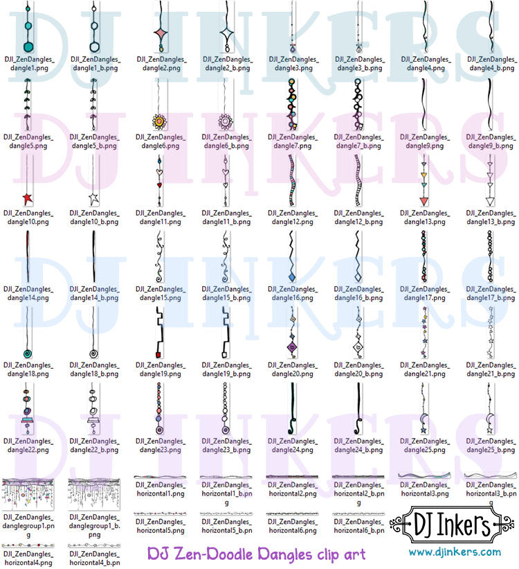DJ Zen-Doodle Dangles Clip Art Download