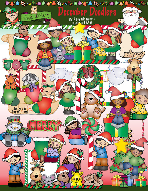 Doodlers Clip Art Collection - 12 Month Download Bundle