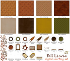 Fall Leaves - Digital Crafting and Clip Art Download