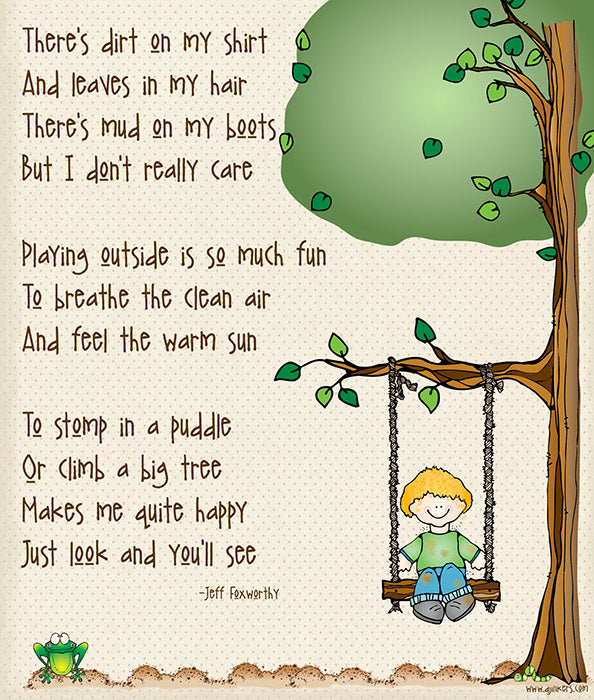 Boys room poem made with DJ Inkers clip art and font