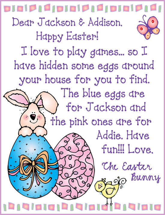 Cute clip art for Easter bunny notes and crafts by DJ Inkers