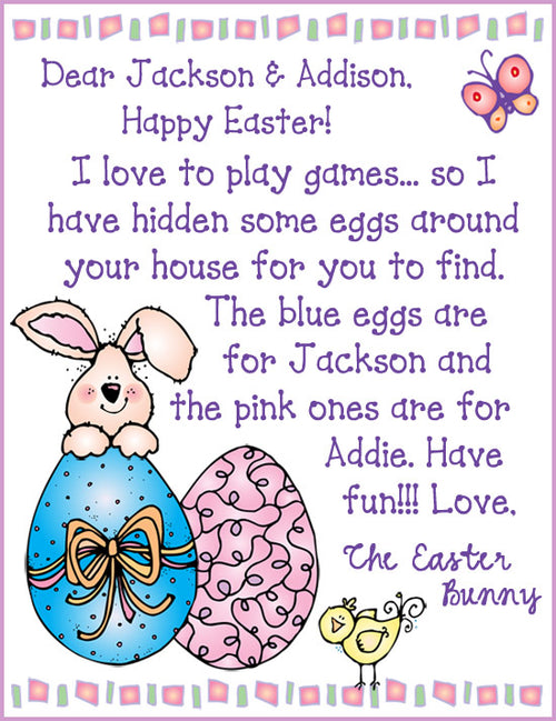 Cute clip art for Easter bunny notes and crafts by DJ Inkers