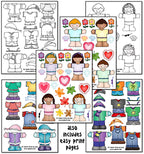 Dress Up Kids Clip Art and Printables Download