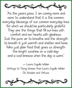 Quotes on everyday life - Laura Ingalls Wilder - DJ Inkers Everyday font