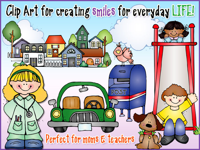 Clip art for everyday life, home and community by DJ Inkers