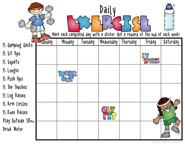 Exercise Kids & Clip Art for Physical Fitness Download
