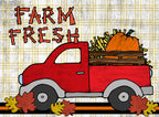 Farm fresh harvest little red truck clip art by DJ Inkers