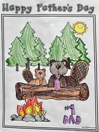 Father's Day coloring page by DJ Inkers