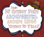 Wild West Clip Art Snippets, Font and Printables Kit