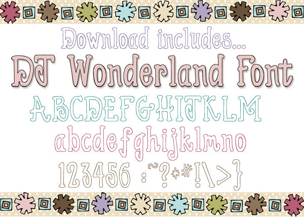 Snow Play Clip Art Snippets, Font and Printables Kit