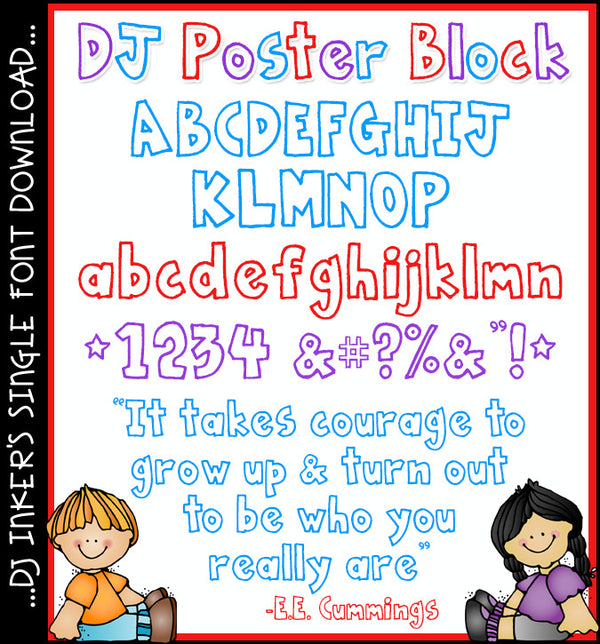DJ Poster Block Font Download