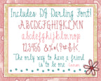Best Friends Clip Art Snippets, Font and Printables Kit