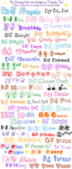 Font-astic 2 Collection - 50 Fun Headline Fonts by DJ Inkers