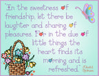 friendship quote in flower lettering for spring by DJ Inkers