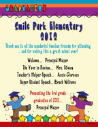customizable kindergarten graduation program by DJ Inkers
