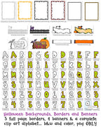 Halloween Backgrounds, Borders and Banners Download