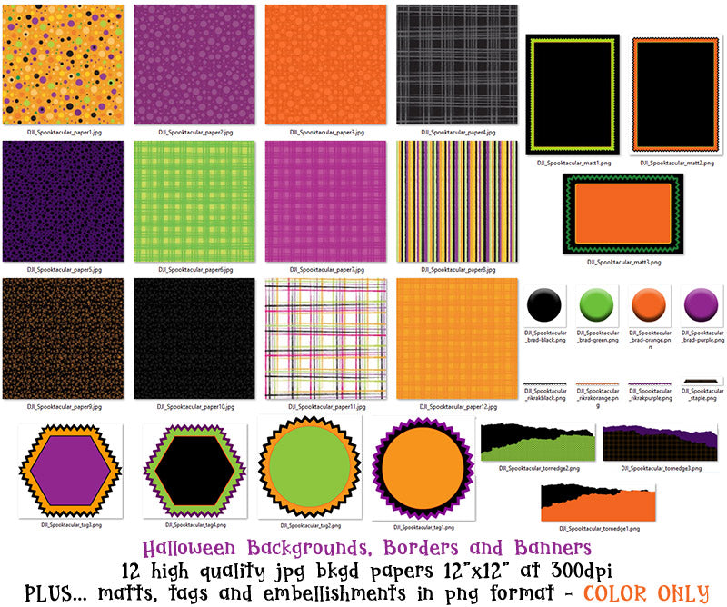 Halloween Backgrounds, Borders and Banners Download