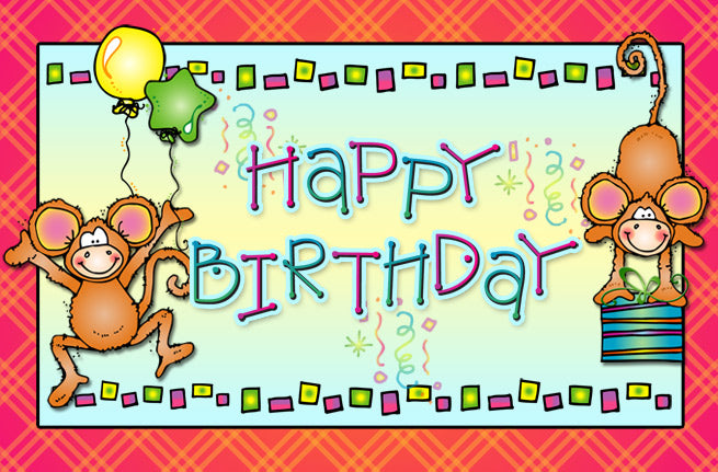 Monkey Birthday Party Clip Art Download