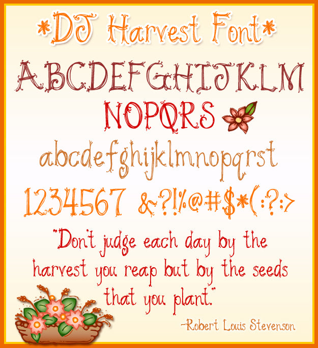 DJ Fall Fonts Collection - 3 Font Bundle