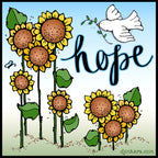Sunflowers Clip Art - Single Smiles Image Download