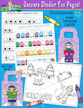 Fun January Activities and Coloring Page Download