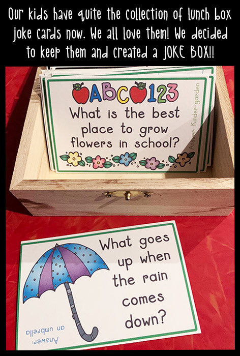 Joke Card Box for kids by DJ Inkers