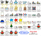 July Kids - Summer Fun Clip Art Download