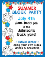 July Doodlers Summer Fun Clip Art