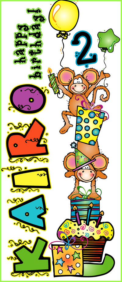 Monkey Birthday Party Clip Art Download