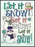 Let it snow coloring page by DJ Inkers