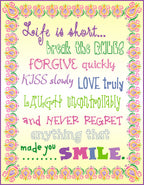 Life is short quote with fun fonts and lettering by DJ Inkers