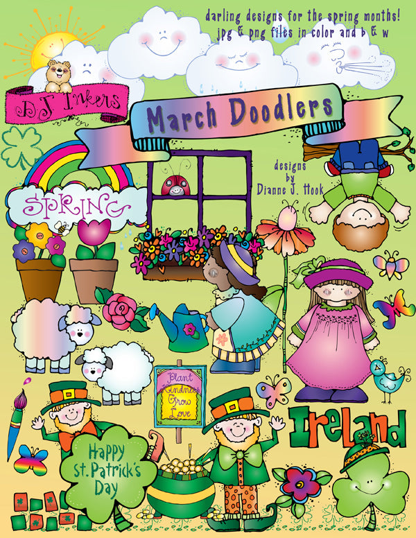 Doodlers Clip Art Collection - 12 Month Download Bundle