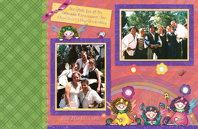 March Whimzee Spring Fairy Clip Art, Borders & Backgrounds