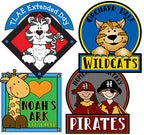 Custom Logo or Mascot Clip Art Package by DJ Inkers