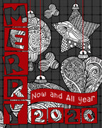 Merry Little Block Words Clip Art Download